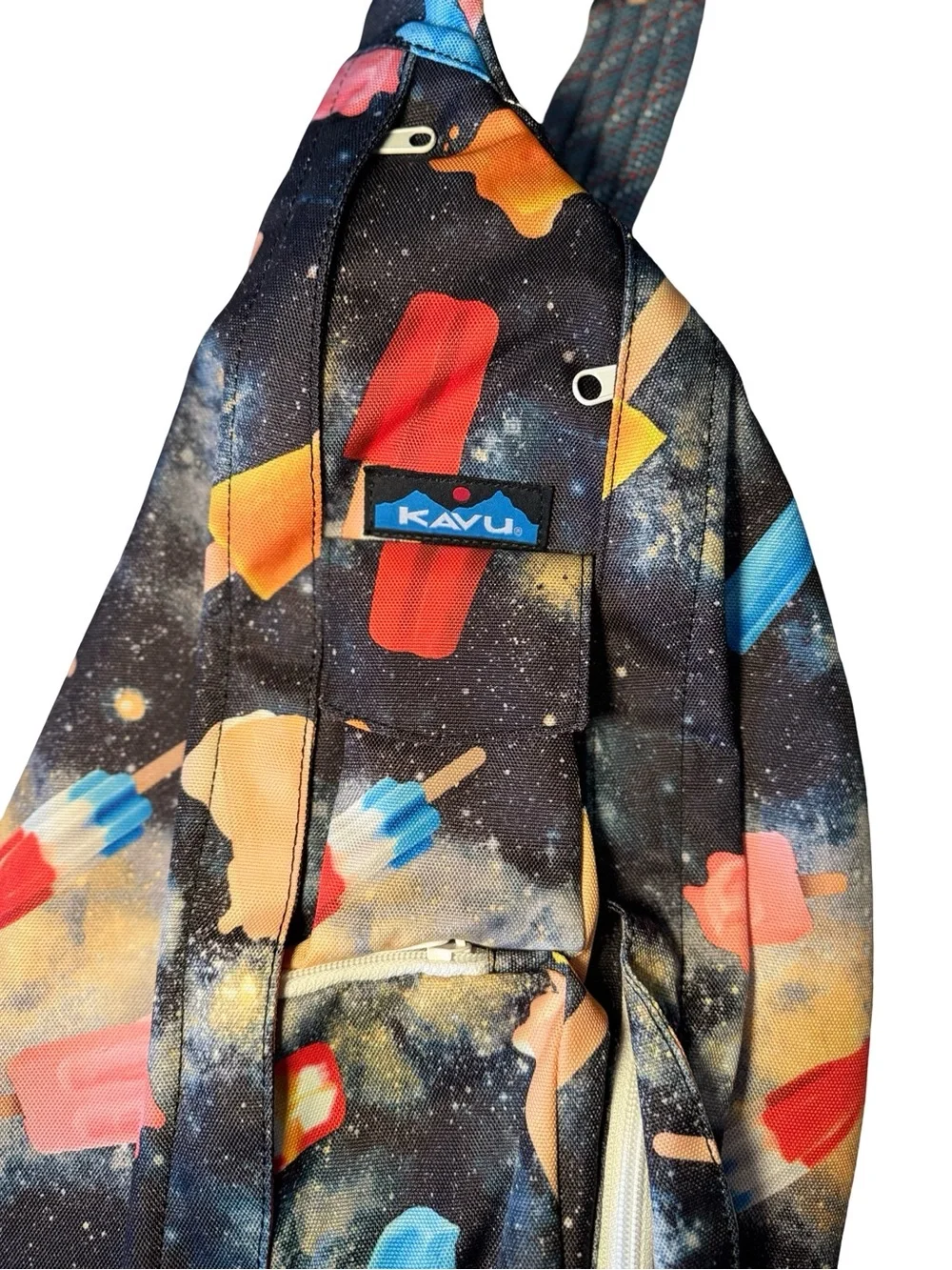Kavu Original Sling Limited Edition Space Pop Galaxy Crossbody Travel Bag EUC